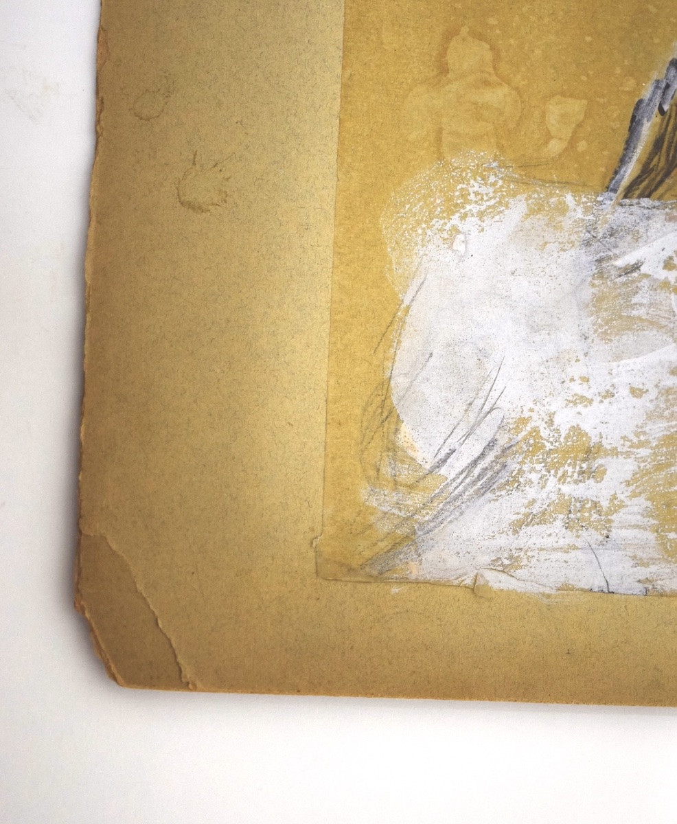 Henry Cayon Pencil Drawing India Ink Gouache Study Of A Toreador Bullfight Tauromachy Rm04-photo-2