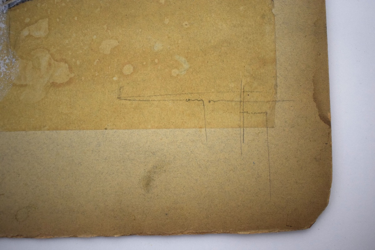 Henry Cayon Pencil Drawing India Ink Gouache Study Of A Toreador Bullfight Tauromachy Rm04-photo-4