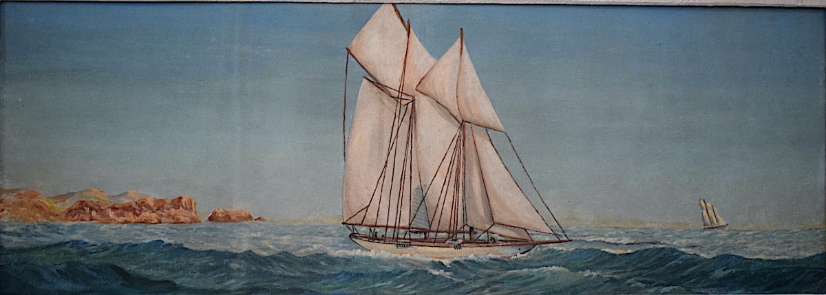 Maurice Paquot Marine Post-impressionist Schooner Sailing Ship 20th Century Rt1420-photo-2