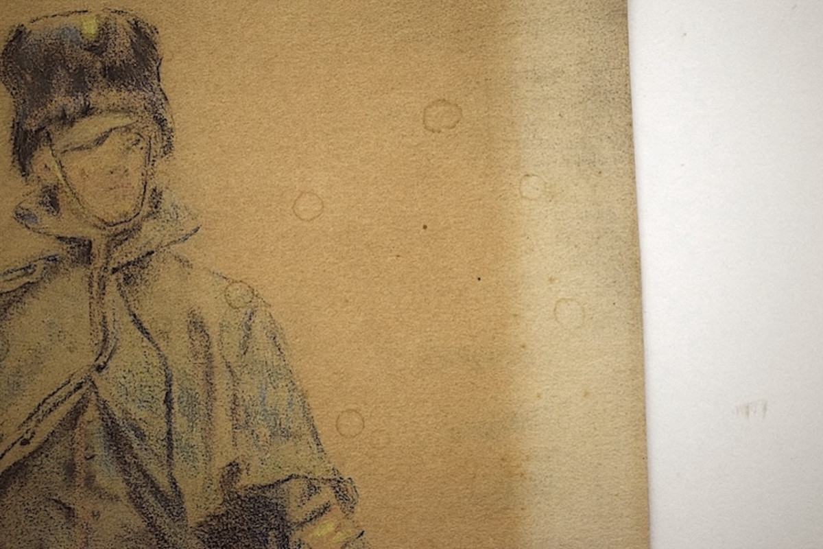 Drawing Of A 19th-century Grenadier Soldier. Signature To Be Identified. Rm03-photo-3
