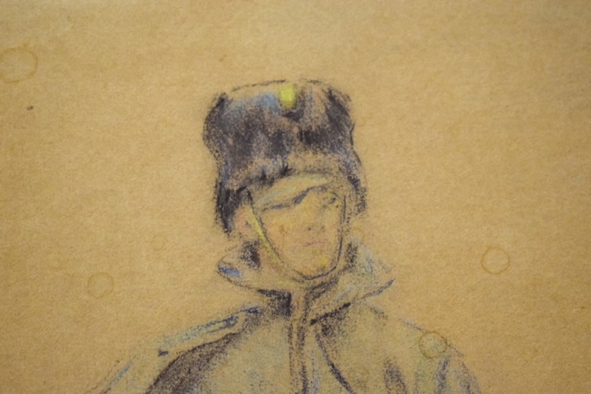 Drawing Of A 19th-century Grenadier Soldier. Signature To Be Identified. Rm03-photo-2