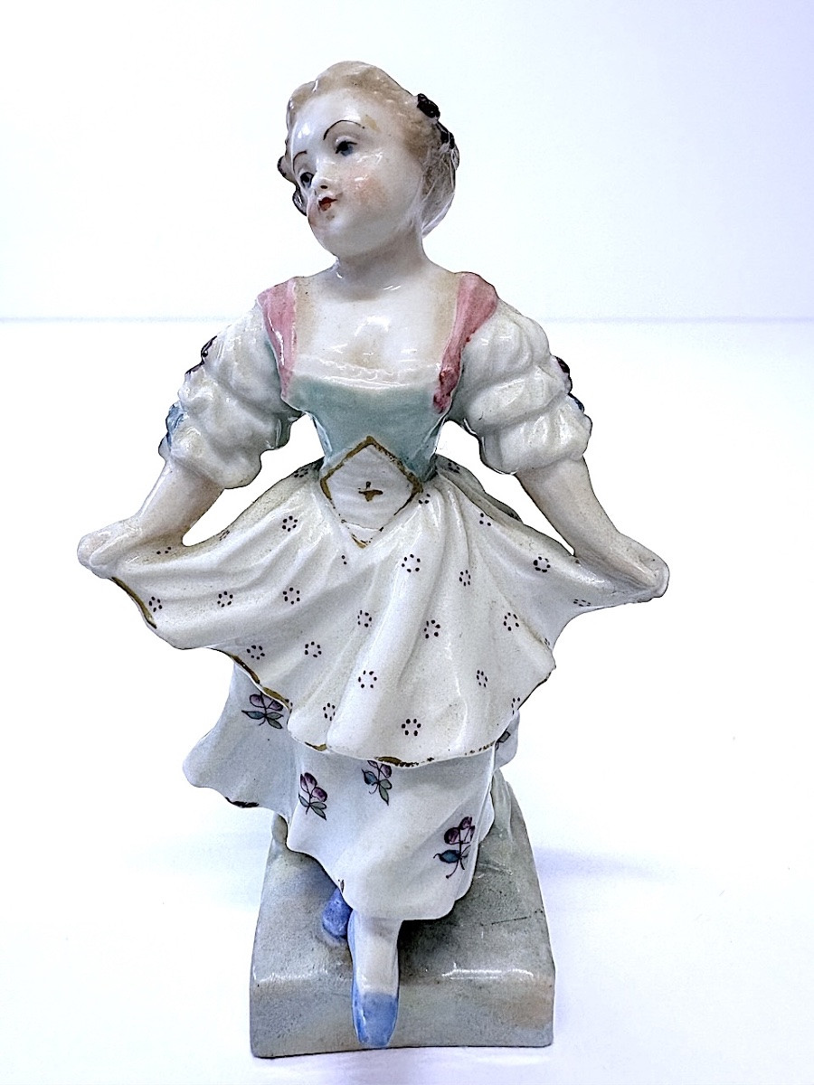 Two Meissen Porcelain Figurines: Dancer And Flute Player (ref1210) -photo-4