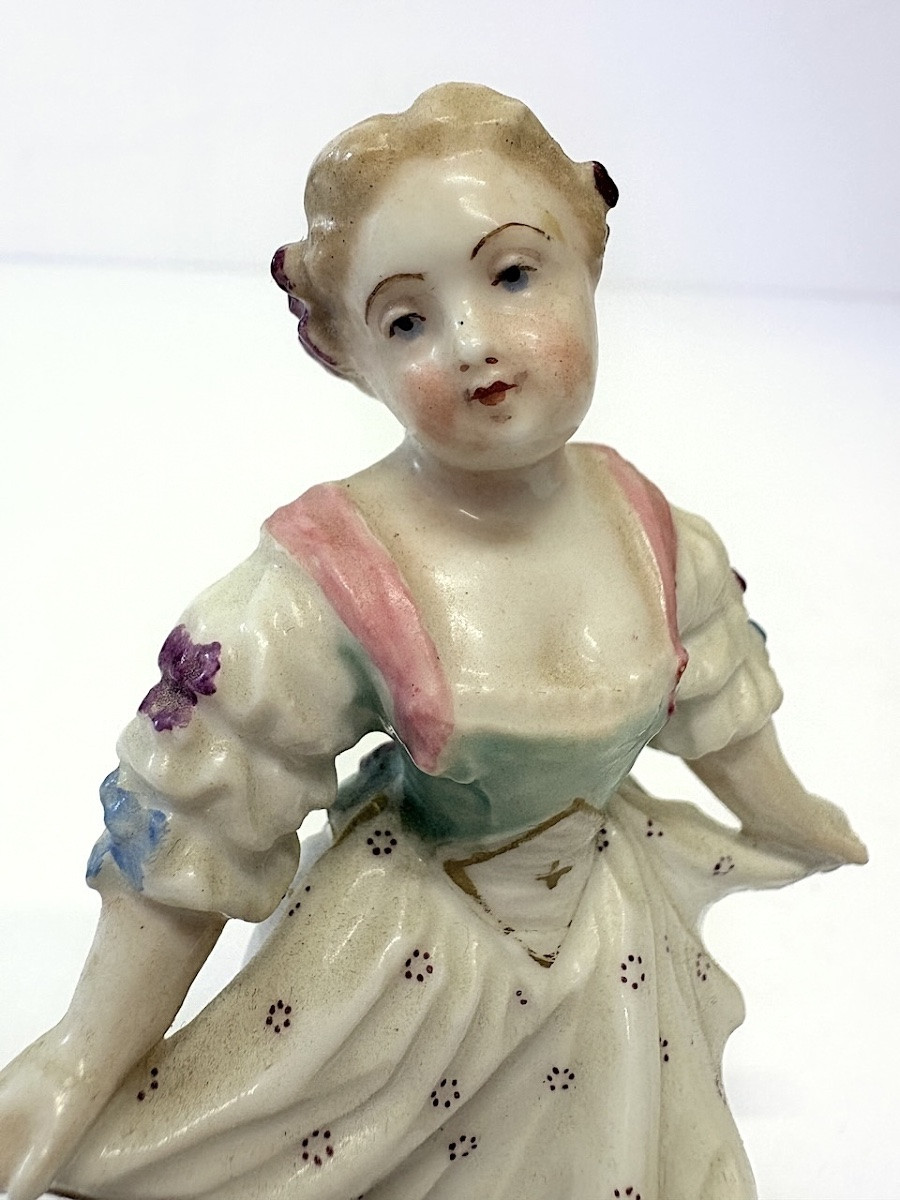 Two Meissen Porcelain Figurines: Dancer And Flute Player (ref1210) -photo-5