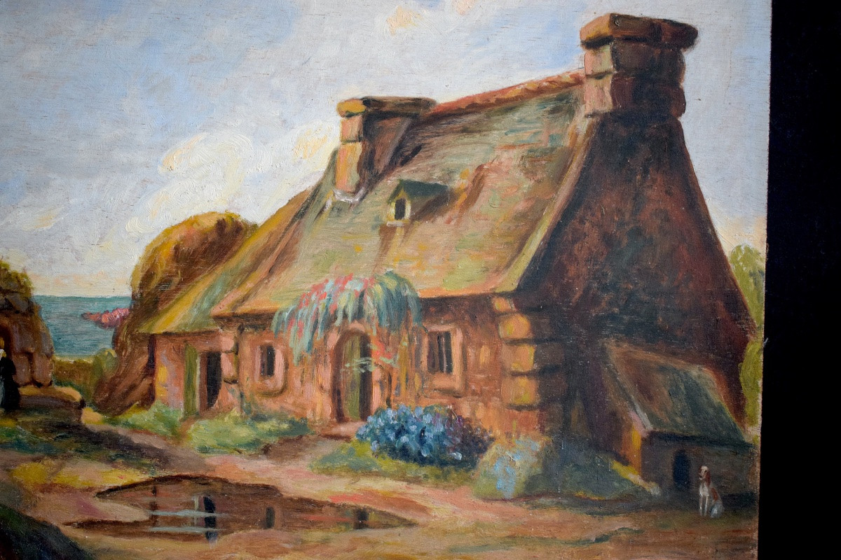 Paysage Bretagne PLOUMANAC'H  côtes d'Armor oratoire bretonne monogramme HC RT1426-photo-4