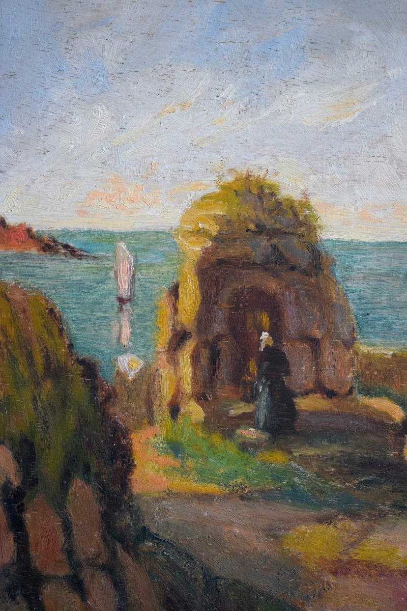 Paysage Bretagne PLOUMANAC'H  côtes d'Armor oratoire bretonne monogramme HC RT1426-photo-2