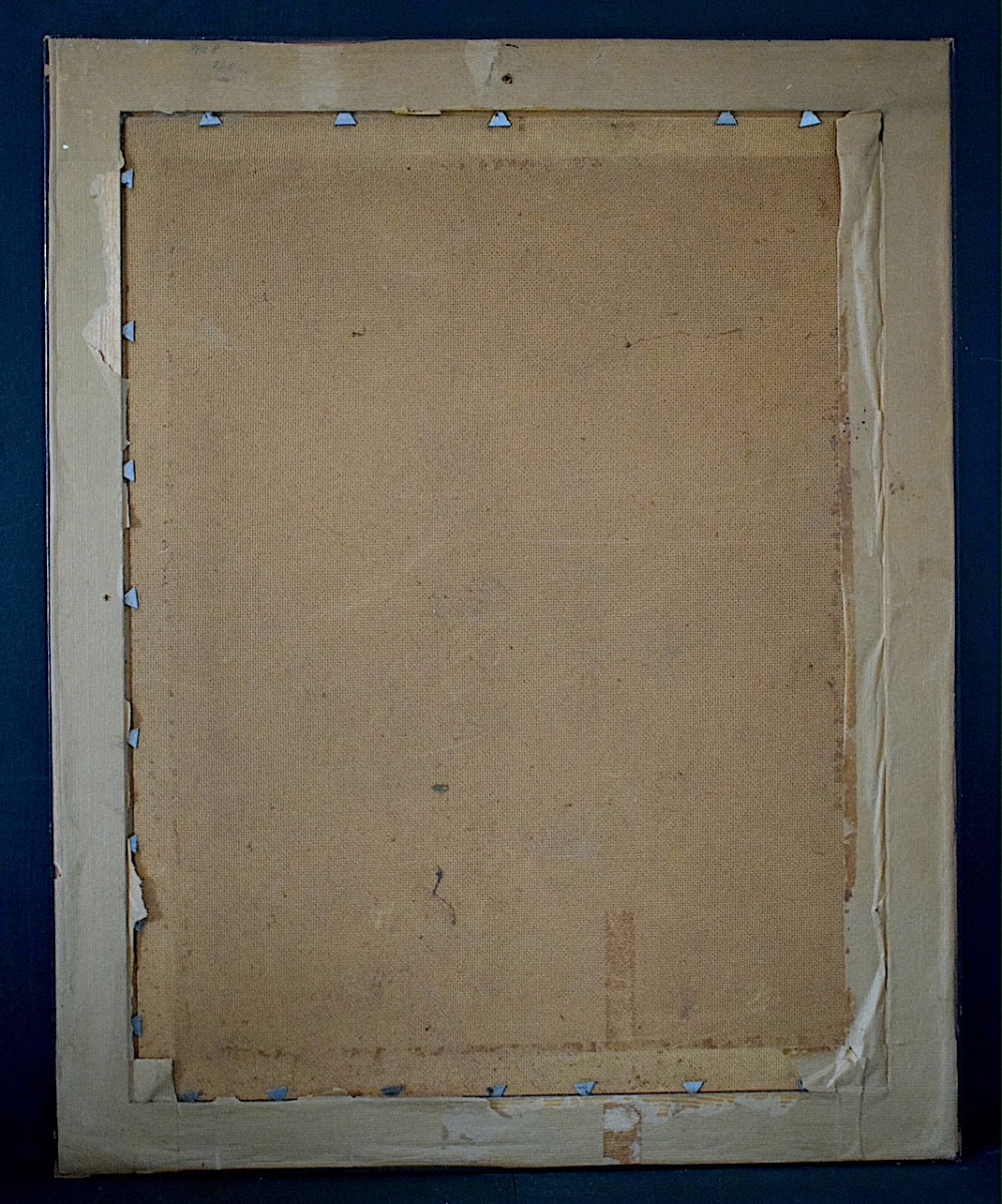 Le Grand Tétras  ou Grand Coq de bruyère forêt paysage XX ème siècle signé à identifier RT1428-photo-4