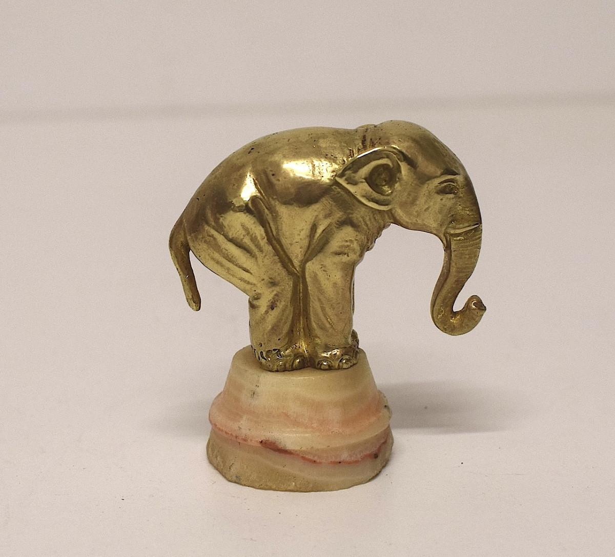 Jean Granier Miniature Bronze And Marble Circus Elephant, 19th Century, Ref 1211-photo-2