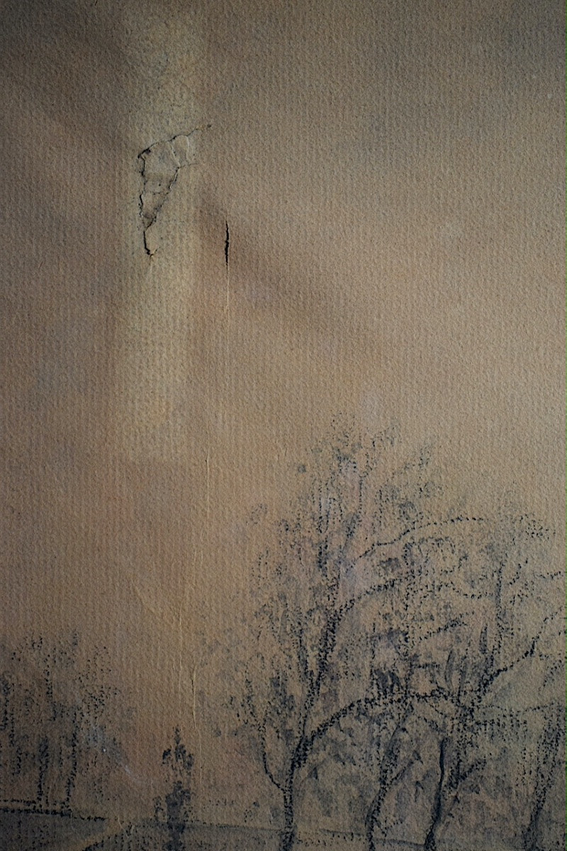 EDOUARD FEBVRE ( 1885-1967)aquarelle  péniches Paris bord de Seine personnages RT1429-photo-3