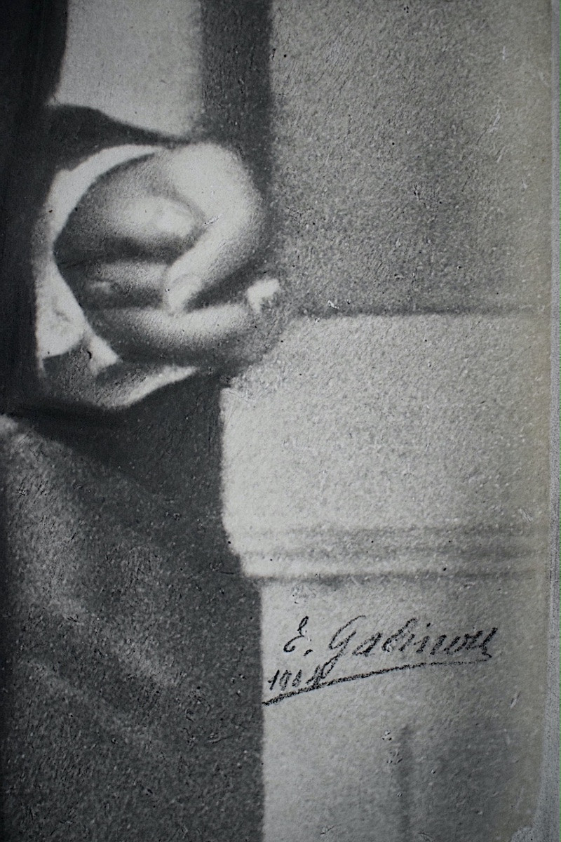 E GALINOU Photographie  retouchée du portrait de Charles Furne  signé et daté 1904 RT1432-photo-3