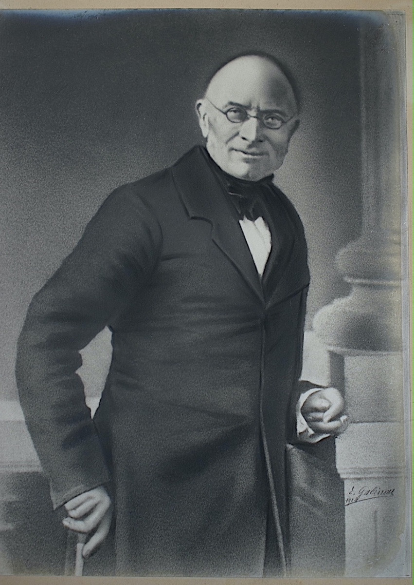 E GALINOU Photographie  retouchée du portrait de Charles Furne  signé et daté 1904 RT1432-photo-1