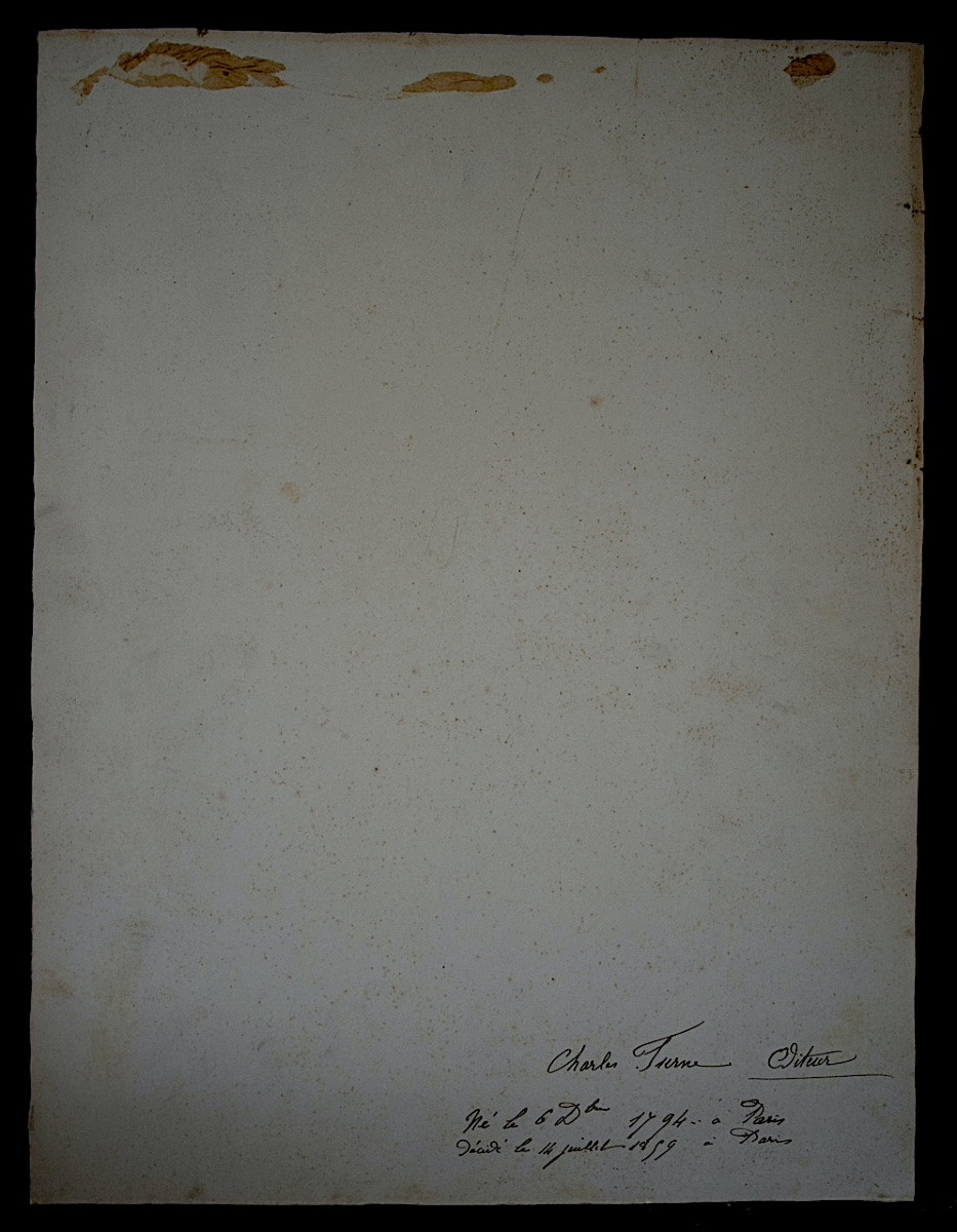 E GALINOU Photographie  retouchée du portrait de Charles Furne  signé et daté 1904 RT1432-photo-2