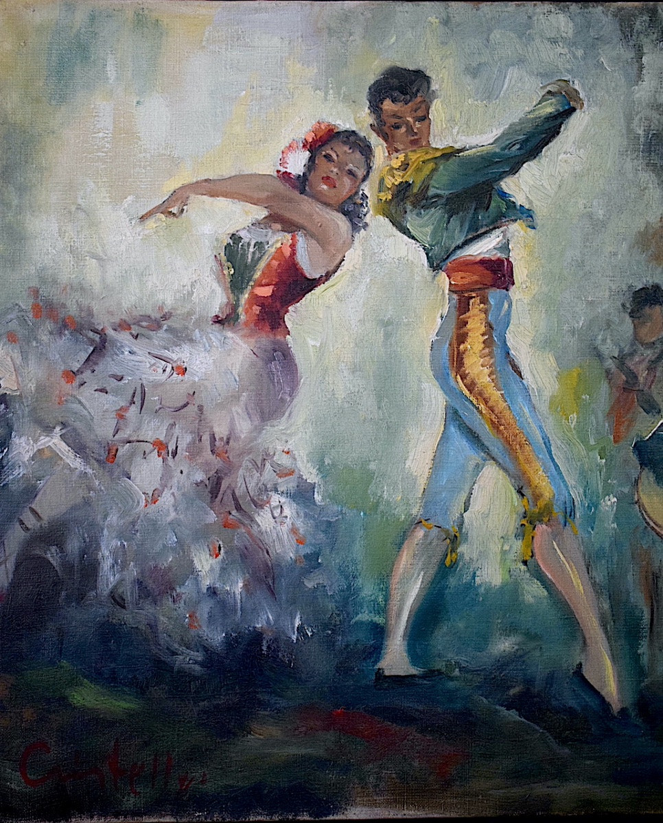 VICENTE CRISTELLYS espagnol danseurs de flamenco musiciens guitare XX RT1435-photo-2