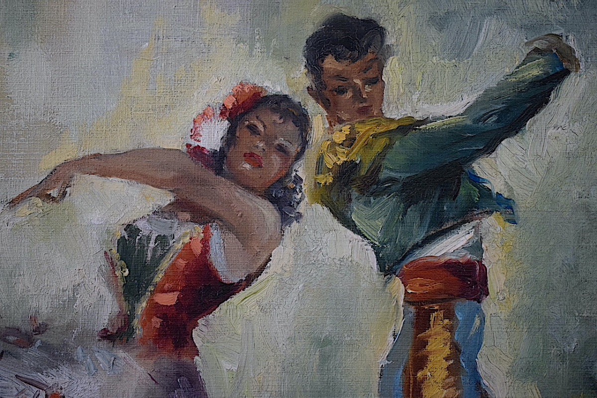 VICENTE CRISTELLYS espagnol danseurs de flamenco musiciens guitare XX RT1435-photo-2