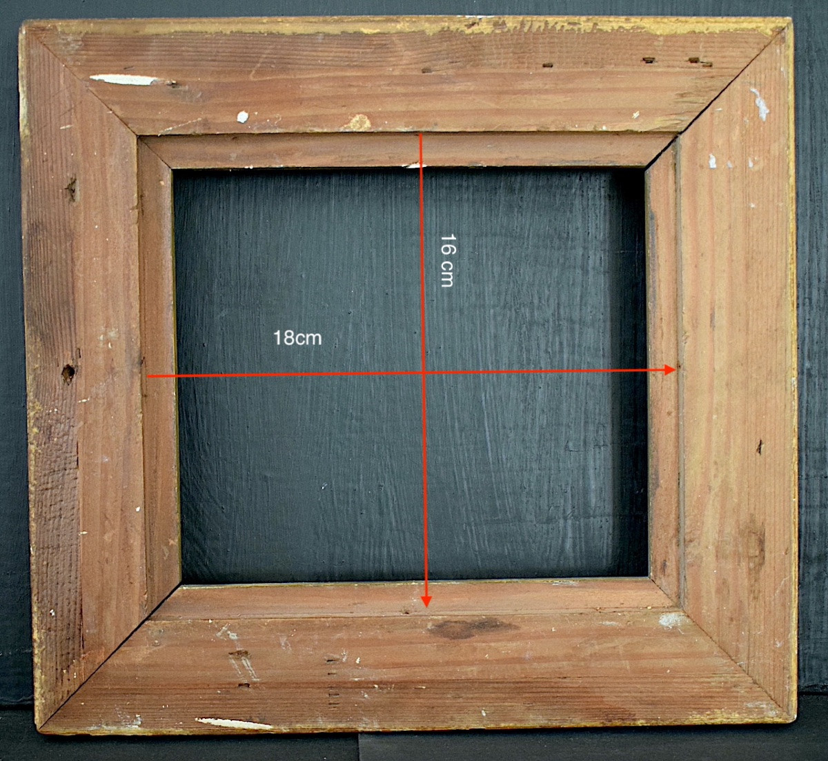 CADRE XIX ème  Feuillure 18 x 16 cm très proche format pour tableau 0F FRAME Ref C1261-photo-2