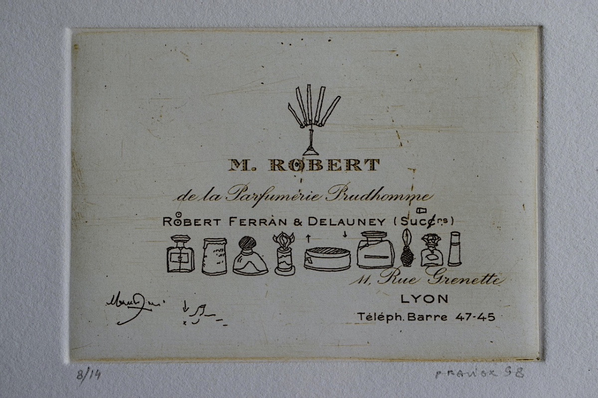 Philippe Favier Engraving Miniature Perfumery Mr Robert Signed Dated XXth Century Rt1441-photo-2