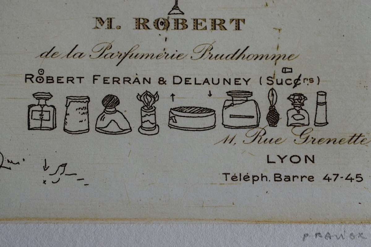 Philippe Favier Engraving Miniature Perfumery Mr Robert Signed Dated XXth Century Rt1441-photo-3