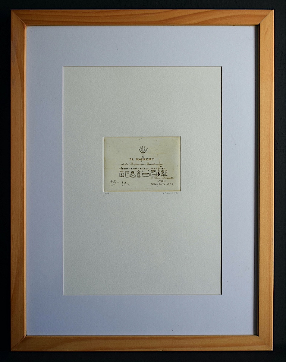 Philippe Favier Engraving Miniature Perfumery Mr Robert Signed Dated XXth Century Rt1441-photo-2