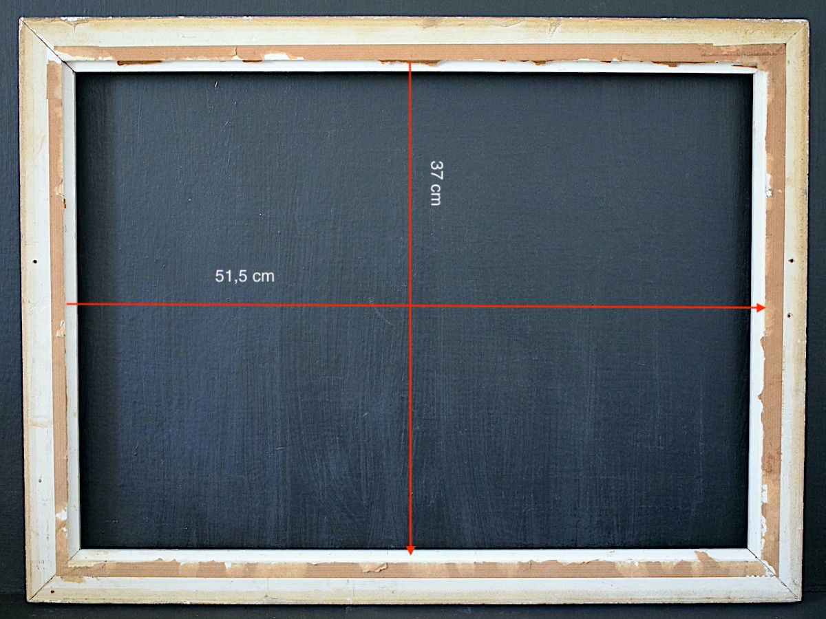CADRE  bois Feuillure 52 x 37 cm XX ème FRAME Ref C1267-photo-2