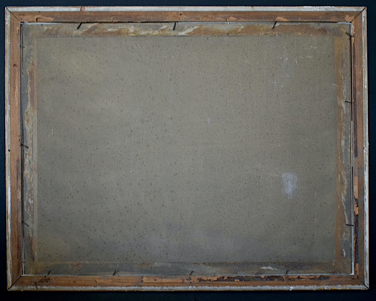 Pastel paysage bord de lac  Suisse Italie ? signé H ZANI BOSSY XX ème siècle RT1445-photo-5