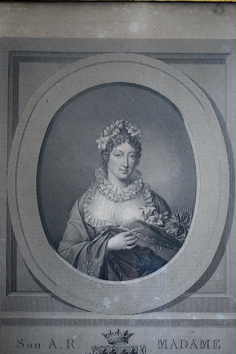 Engraving Duchesse d'Angoulême After F Dumont, Engraved By Audouin 19th C. Rt1446-photo-3