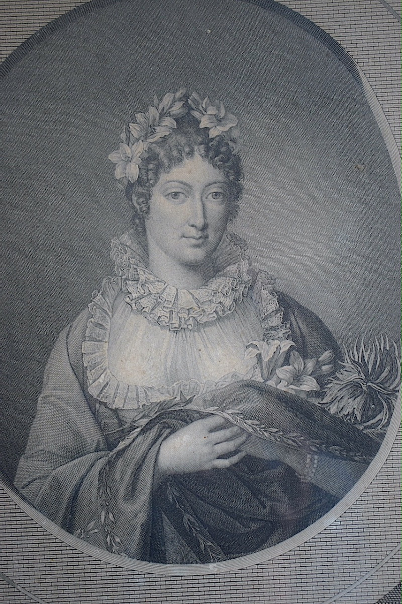 Engraving Duchesse d'Angoulême After F Dumont, Engraved By Audouin 19th C. Rt1446-photo-4