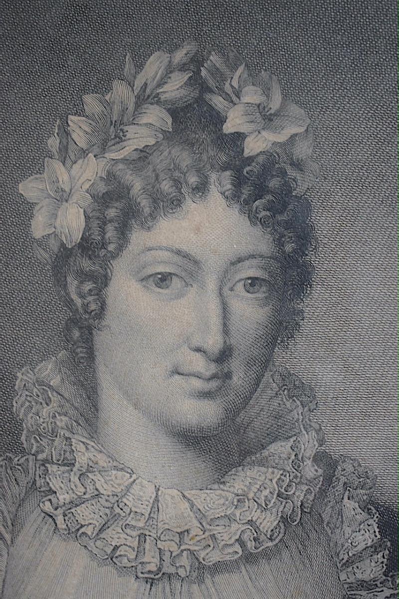 Engraving Duchesse d'Angoulême After F Dumont, Engraved By Audouin 19th C. Rt1446-photo-1