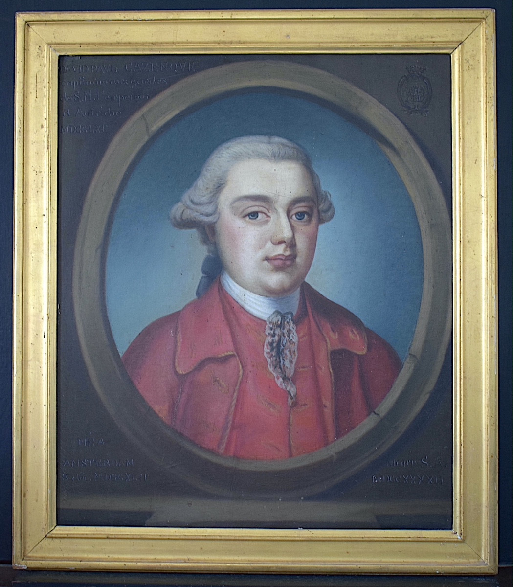 Portrait en buste de David Paul Cazenove fin XVIII ème siècle RT1449