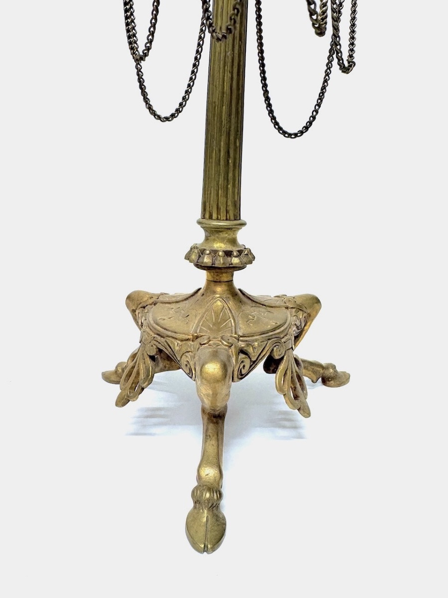 Paire De Cand&eacute;labre ou Chandelier en bronze Napoleon III style N&eacute;oclassique ref1117 -photo-3