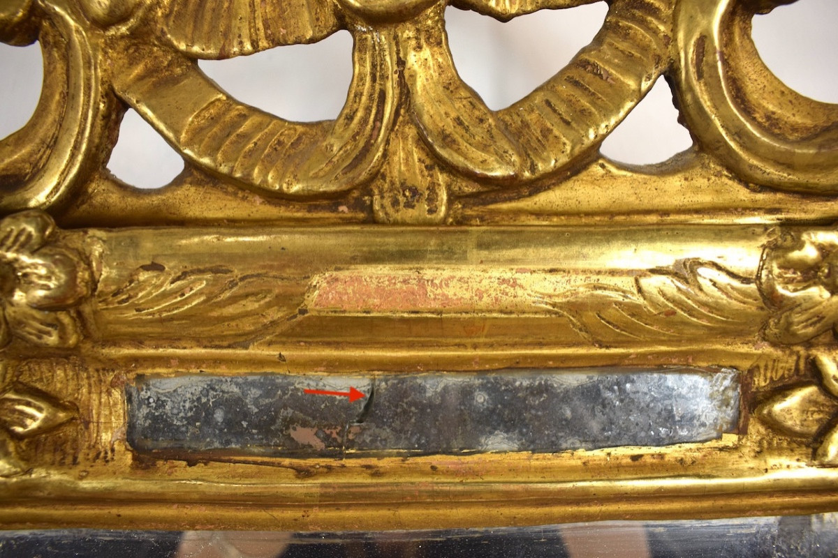 Gilded Wood Mirror Glace Parclose Provence 18 ème Siècle Ref1119-photo-3