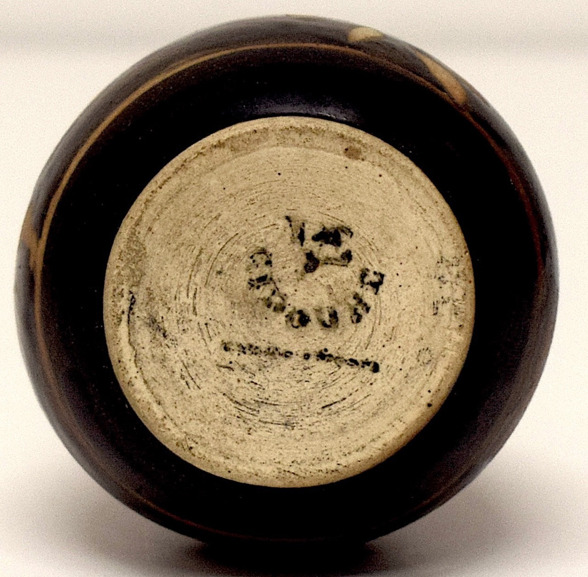 Ciboure Petit Vase Basque Art Deco gr&egrave;s de Ciboure Danseuse cymbales vers 1925 sign&eacute; ref1120-photo-1