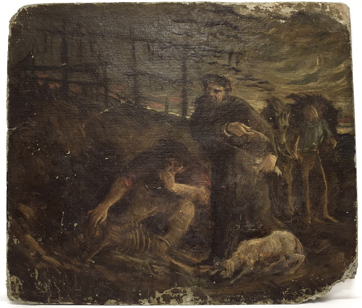 Auguste Lepère Hamlet Théâtre Shakespeare  squelette YORIK  RT1452