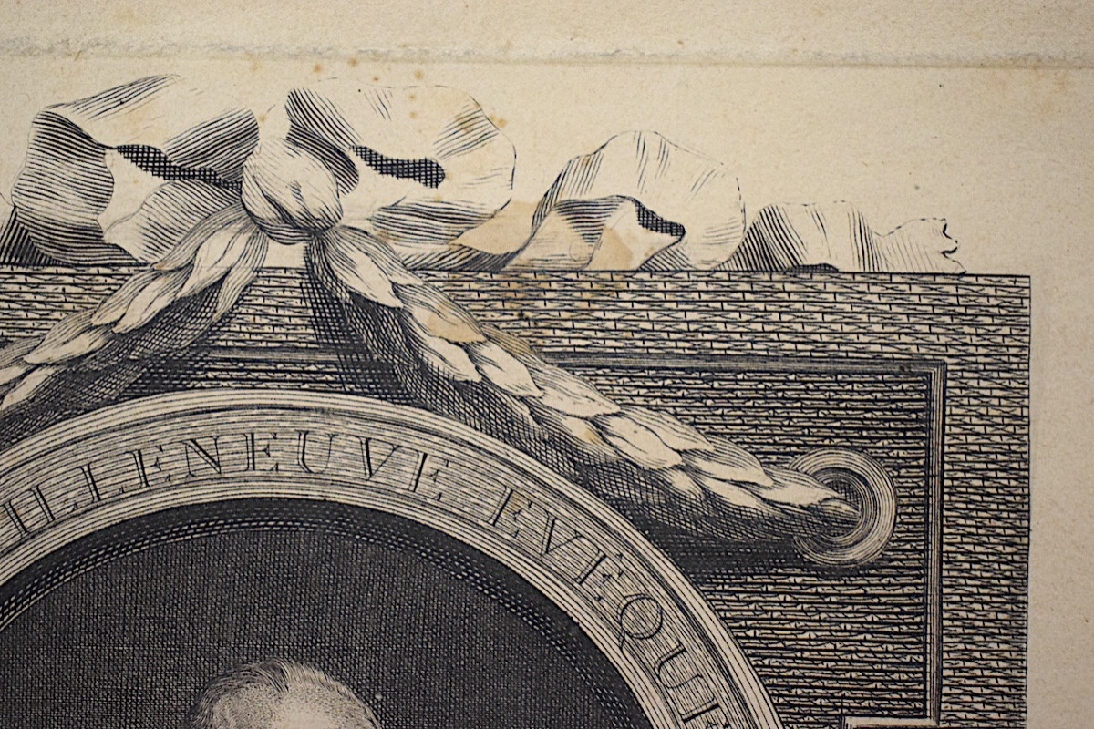 Gravure Portrait de François Renaud de Villeneuve Évêque de Montpellier par Loys refm04 -photo-3