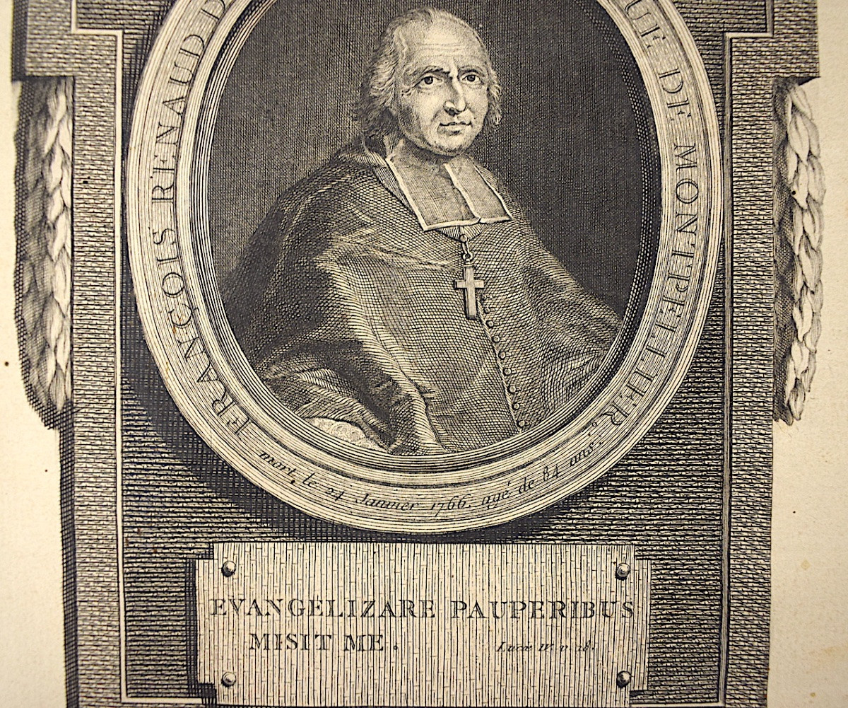 Gravure Portrait de François Renaud de Villeneuve Évêque de Montpellier par Loys refm04 -photo-4