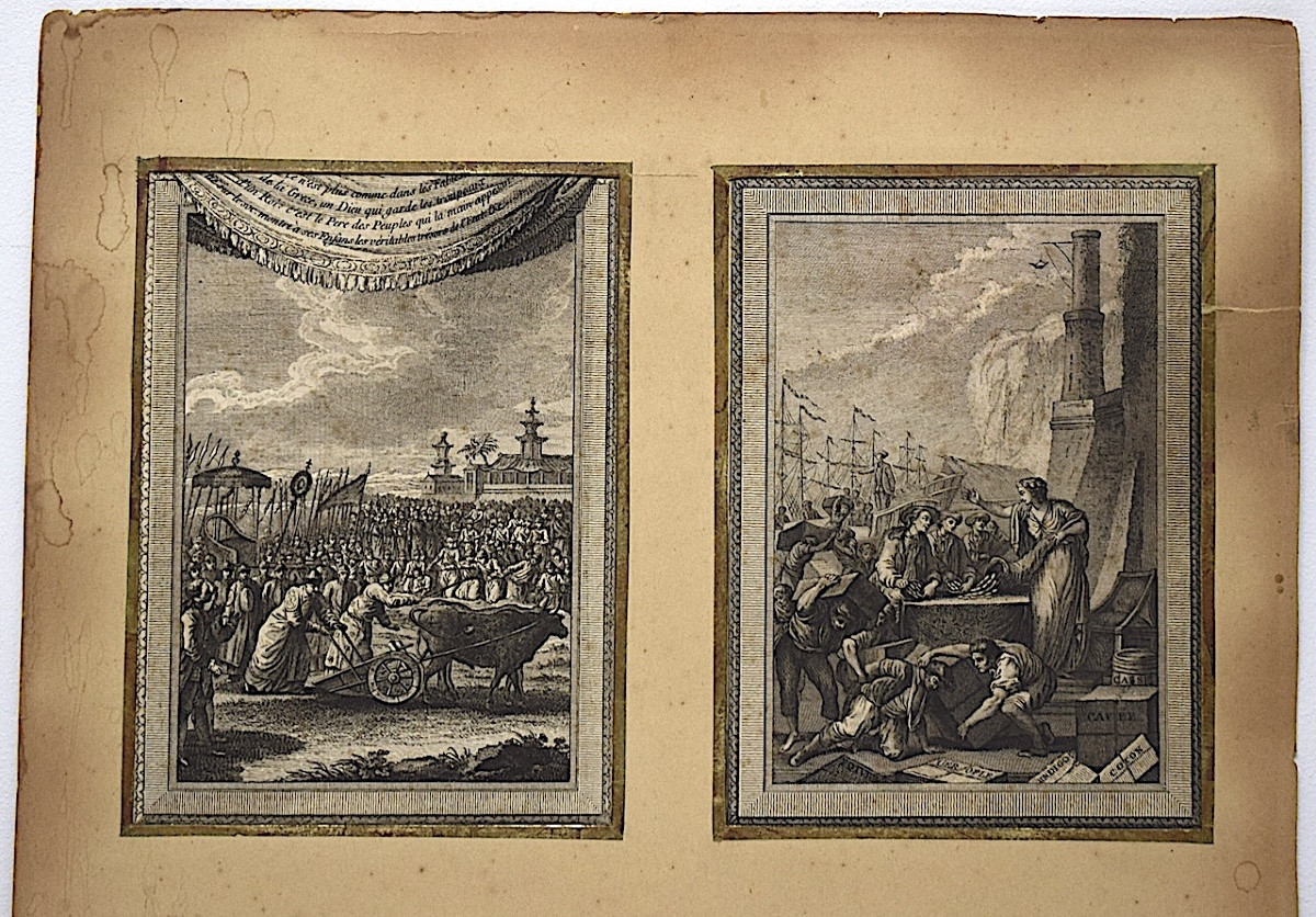  4 Engravings Eisen Histoire Des Indes 18th Century Refm08-photo-2