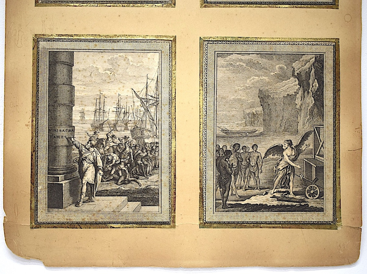  4 Engravings Eisen Histoire Des Indes 18th Century Refm08-photo-3