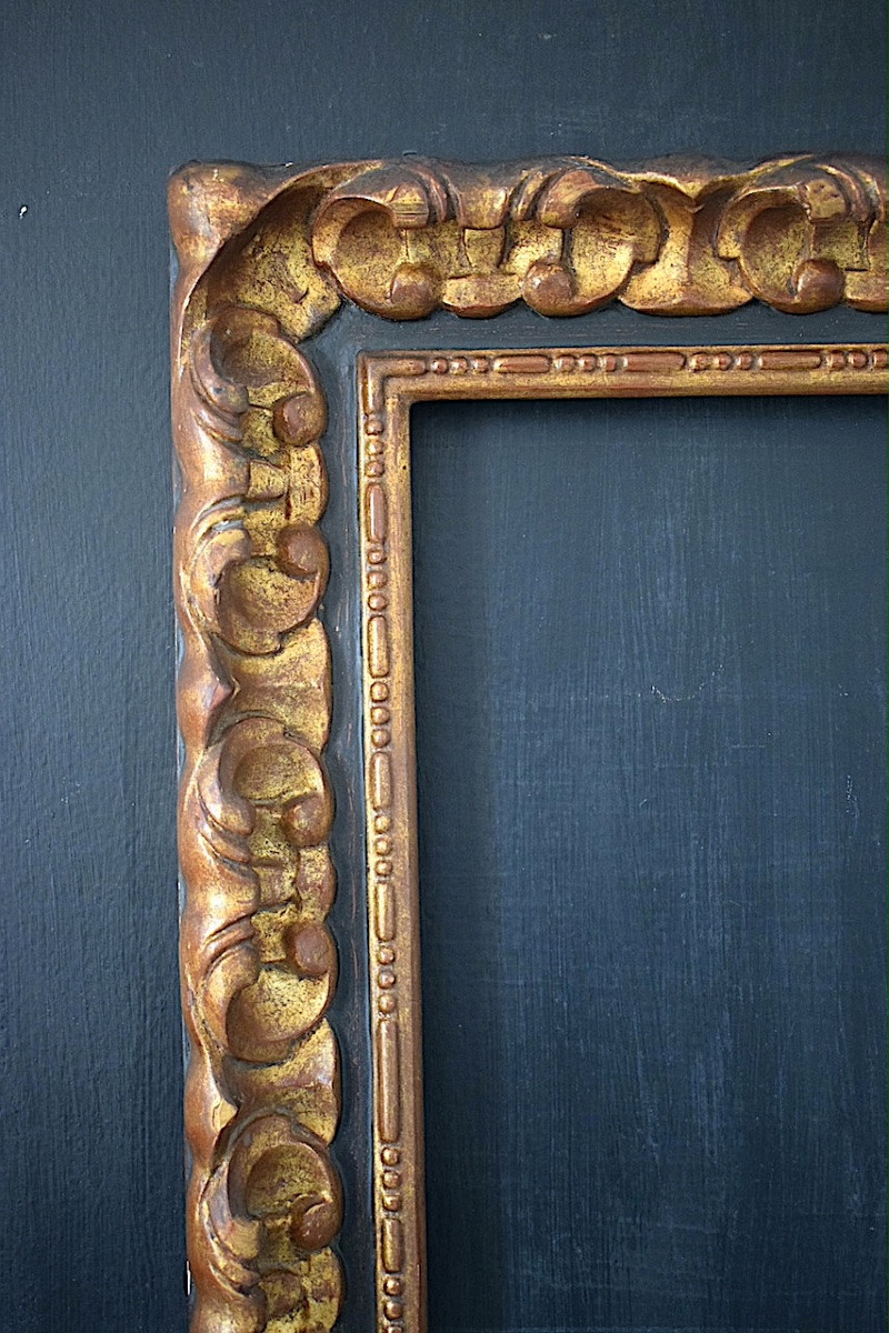 Cadre Art Nouveau Feuillure 74.5 X 57.5 Cm Frame Ref C1274-photo-3