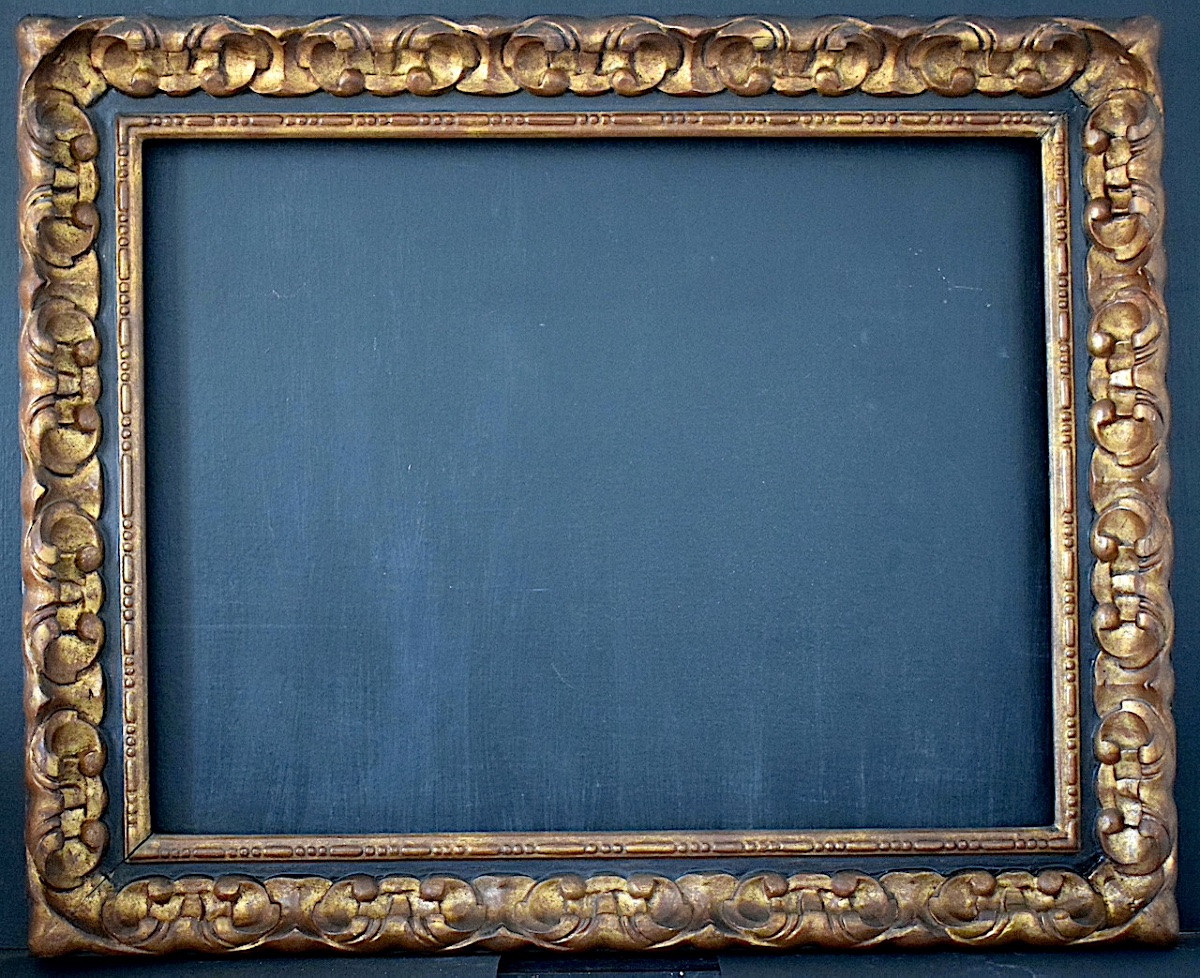 Cadre Art Nouveau Feuillure 74.5 X 57.5 Cm Frame Ref C1274-photo-6