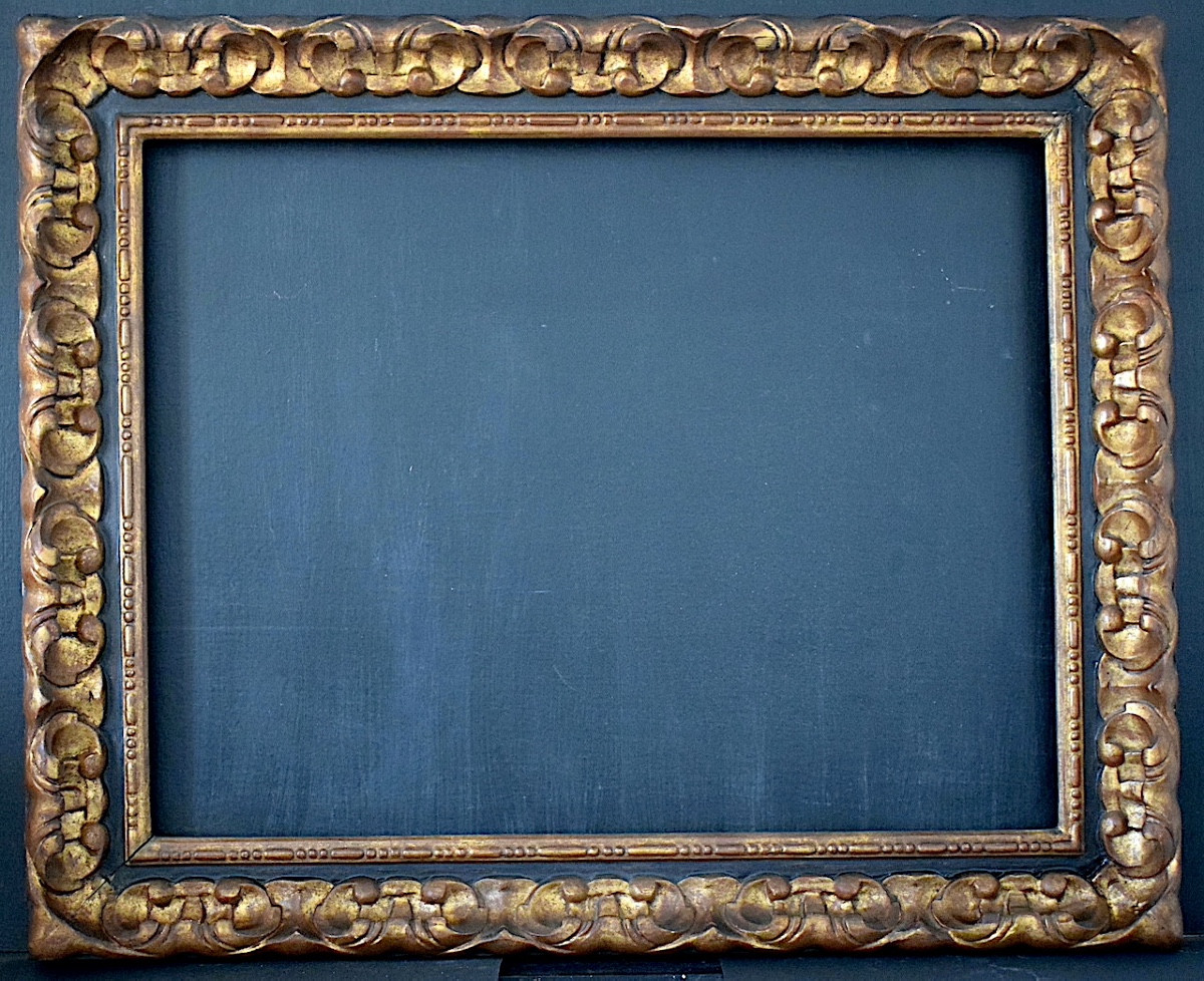 Cadre Art Nouveau Feuillure 74.5 X 57.5 Cm Frame Ref C1274