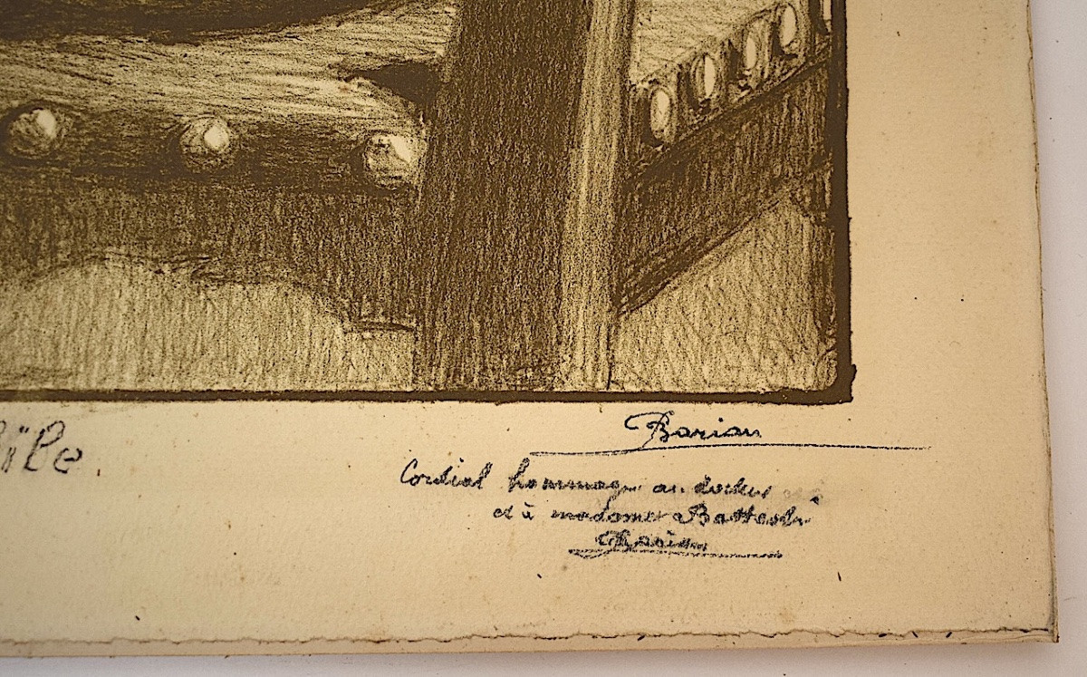 Print By Barian Ambiance Intimiste Le Vieux Bibliophile Livre Bouquiniste 1928 Refm11-photo-5
