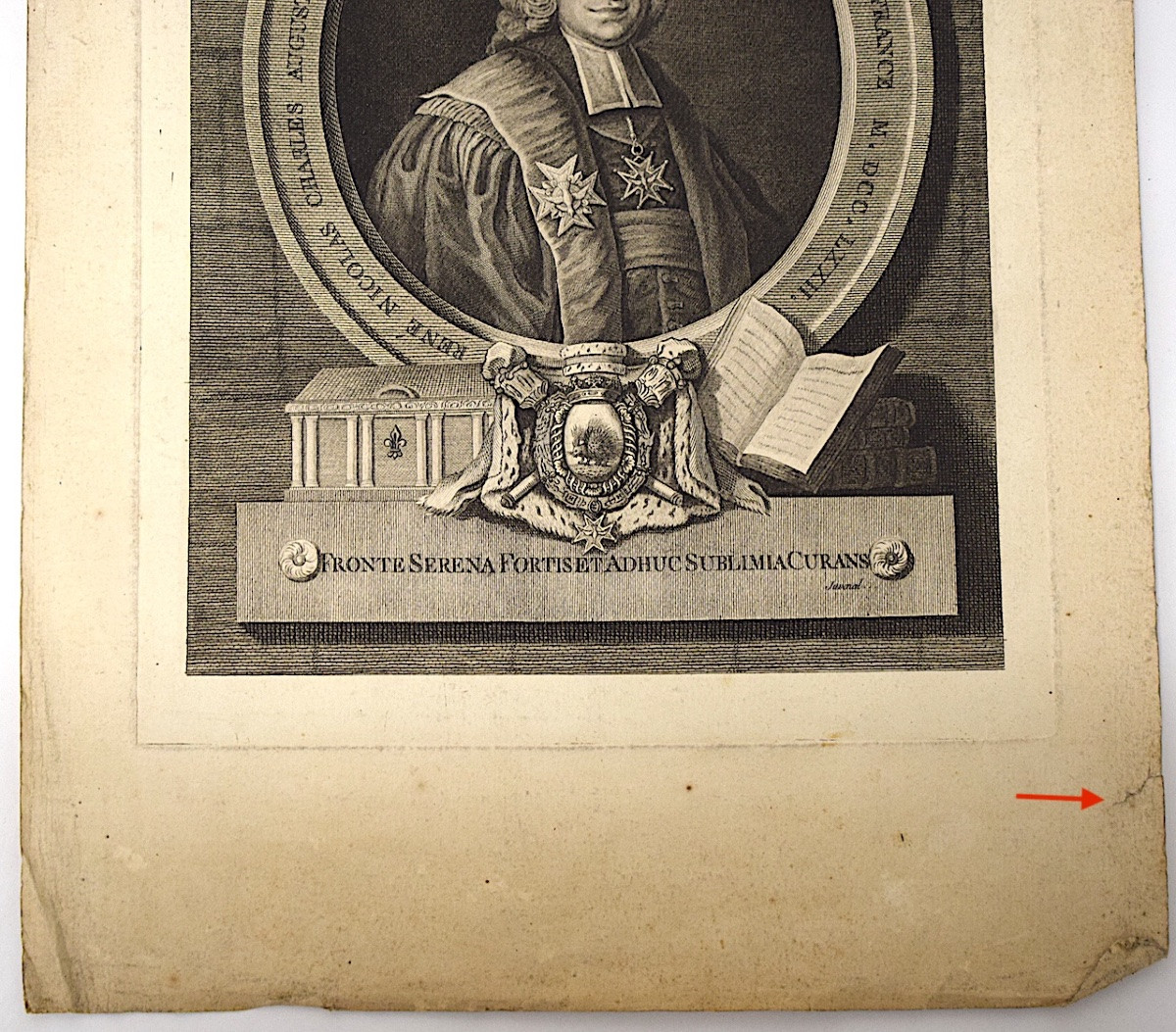 Gravure portrait XVIII &egrave;me de Ren&eacute; Charle de Maupeou  graveur Juvenal refm12-photo-3