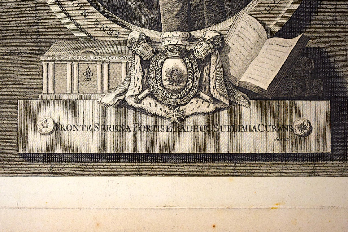 Gravure portrait XVIII &egrave;me de Ren&eacute; Charle de Maupeou  graveur Juvenal refm12-photo-2
