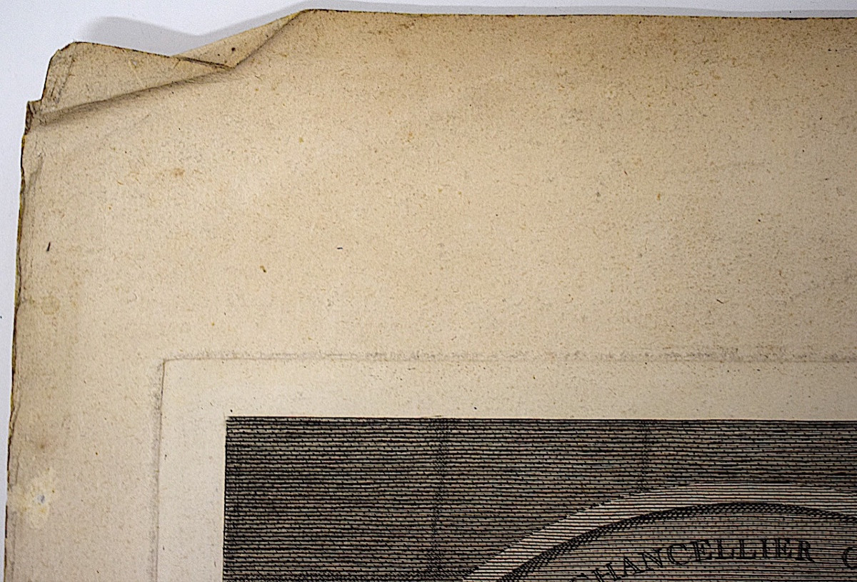 Gravure portrait XVIII &egrave;me de Ren&eacute; Charle de Maupeou  graveur Juvenal refm12-photo-3