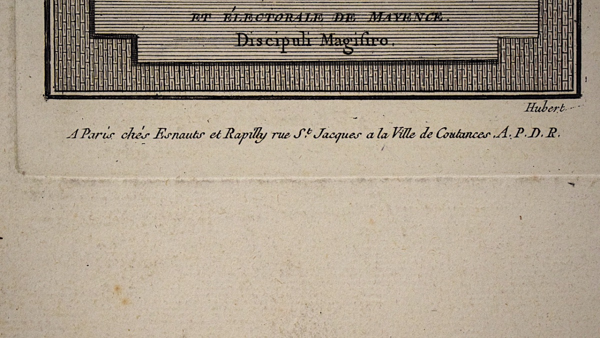 Gravure Portrait de george SAGE Sciences Minéralogie Paris Stockolm Signé HUBERT Refm13-photo-2
