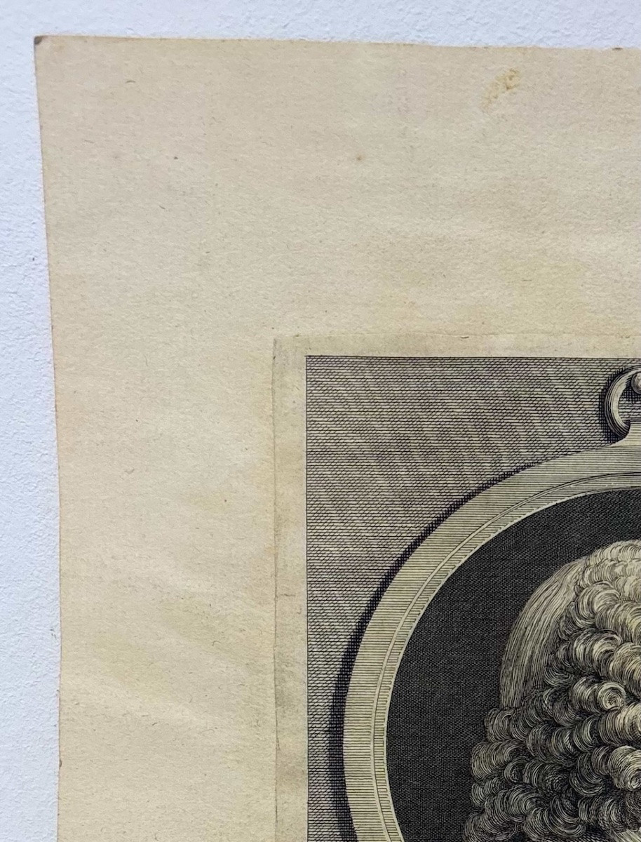 gravure  type Physionotrace Portrait profil Jean Philippe Rameau compositeur  Refm15-photo-2