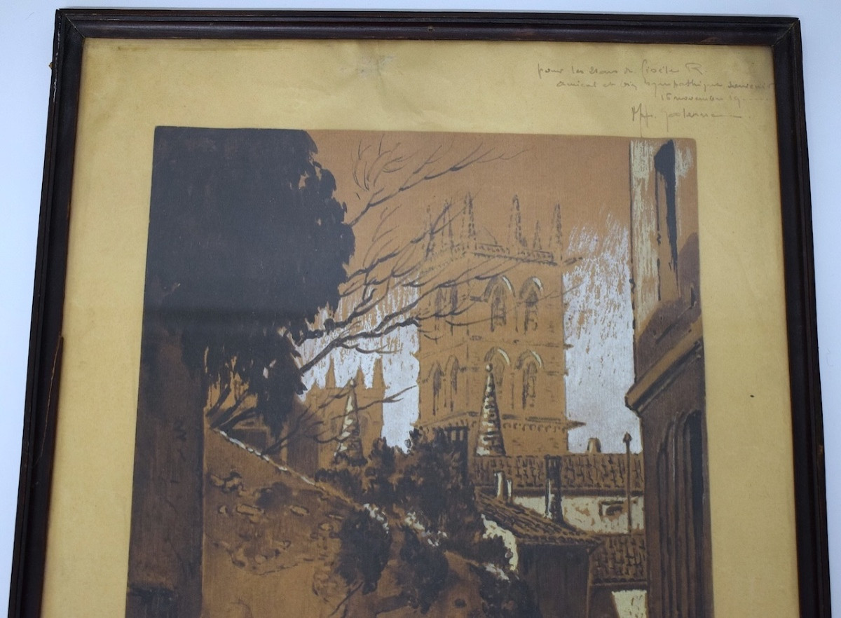 Watercolor Drawing Rue Coste Fregé In Montpellier Hérault Signature To Be Identified Refm16-photo-3
