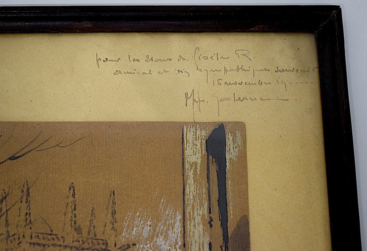 Watercolor Drawing Rue Coste Fregé In Montpellier Hérault Signature To Be Identified Refm16-photo-2