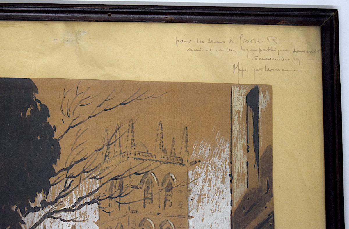 Watercolor Drawing Rue Coste Fregé In Montpellier Hérault Signature To Be Identified Refm16-photo-5