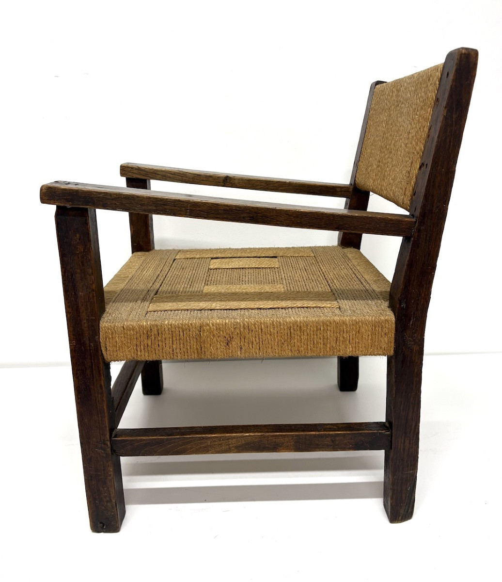 Fauteuil D' enfant Moderniste Dans Le Gout De Francis Jourdain  Époque Art Deco ref1122 -photo-4