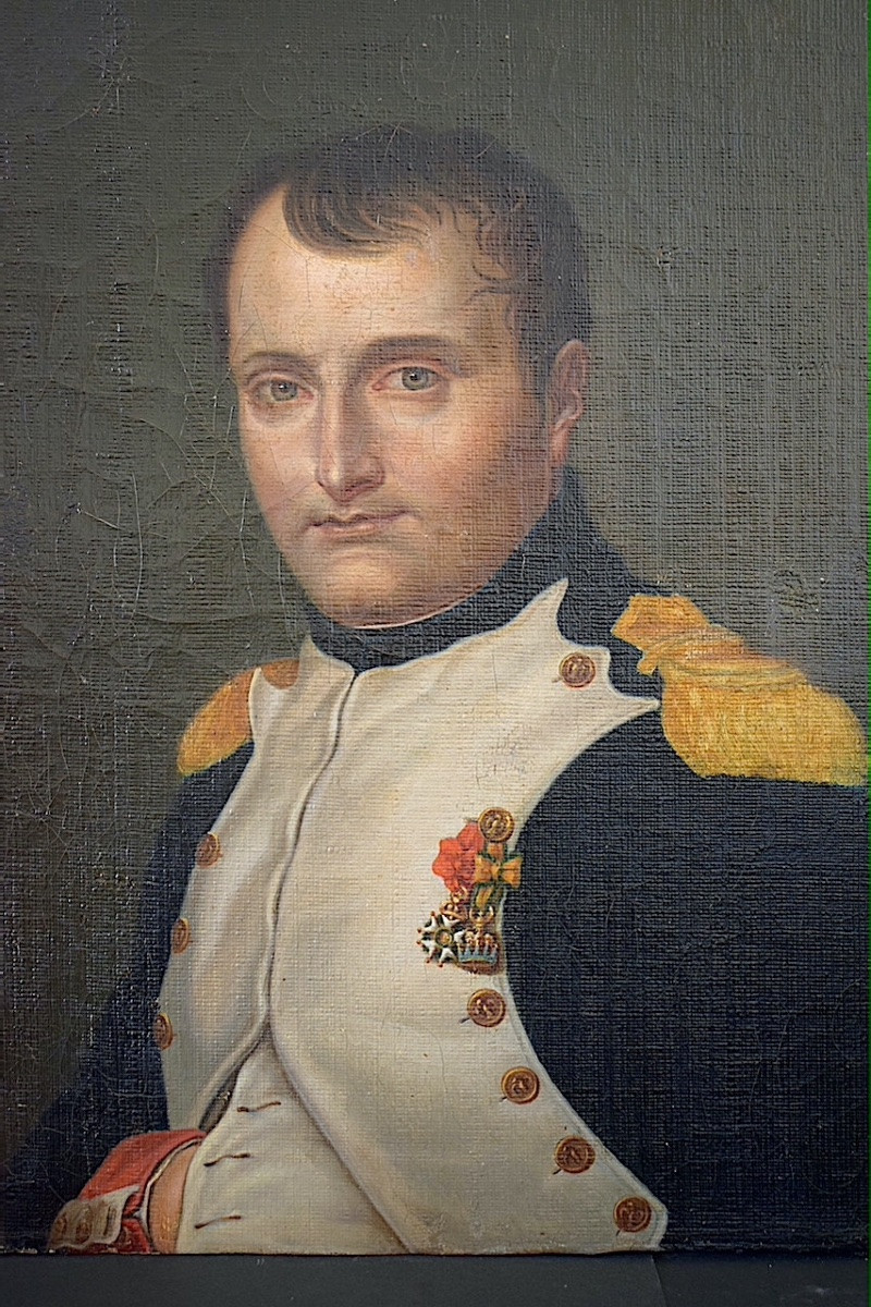 PORTRAIT DE NAPOLÉON BONAPARTE 1ère Empire Monogramme AA daté 1821 XIX ème RT1452-photo-4
