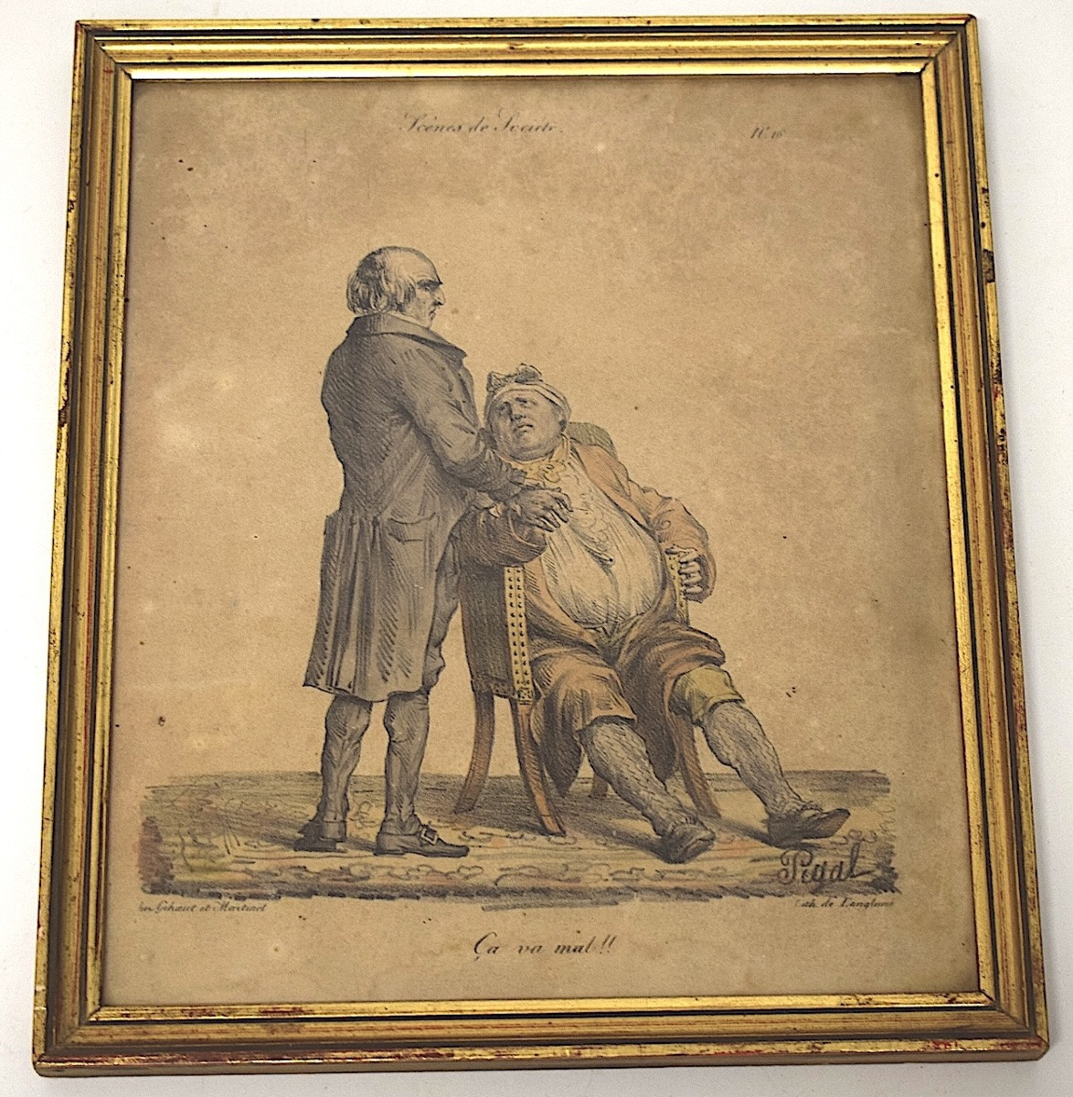 Pigal  Estampes Humoristique Vers 1840 Médecine médecin  Sciences  caricature Refm18-photo-4